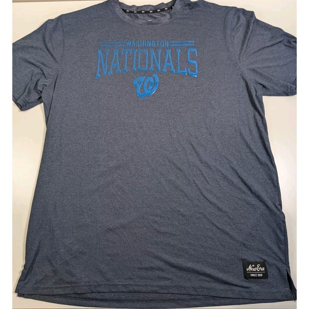 New Era Washington Nationals Mens Size XL Baseball Shirt Sleeve Puffy Letters